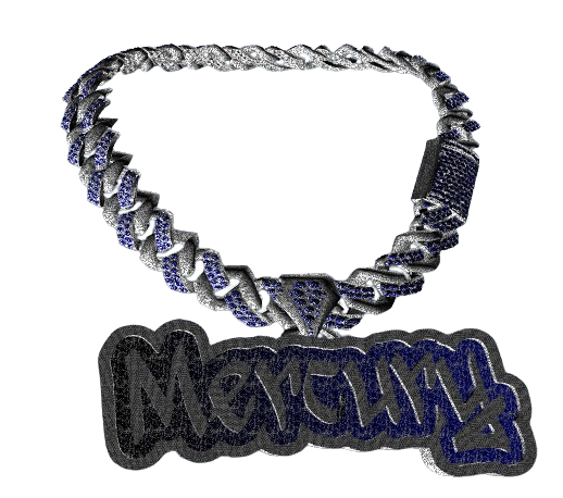 Exclusive Blue n Black Mercury Chain [In-Game Reward]