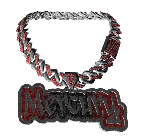 Exclusive Red n Black Mercury Chain [In-Game Reward]